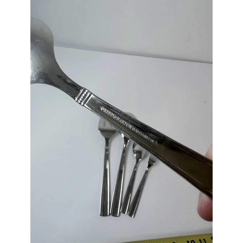 Reed & Barton Andover Pearl Server Hostess Set Of 5 18/10 Stainless Flatware